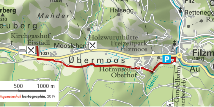 Wanderung zum Kirchgasshof Eisstadl in Filzmoos