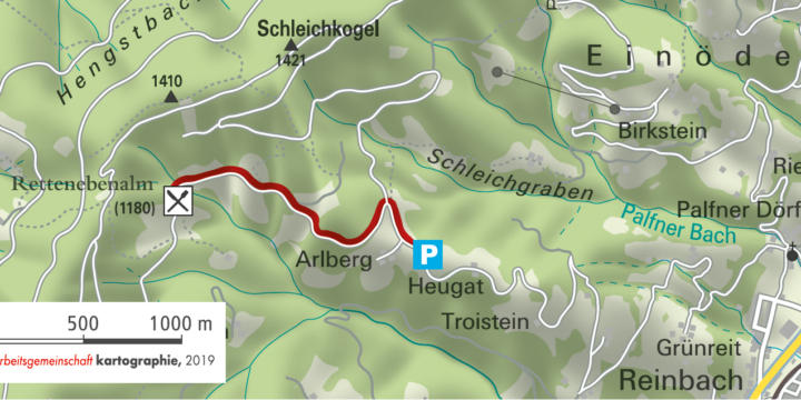 St. Johann - Alpendorf: Wanderung zur Rettenebenalm